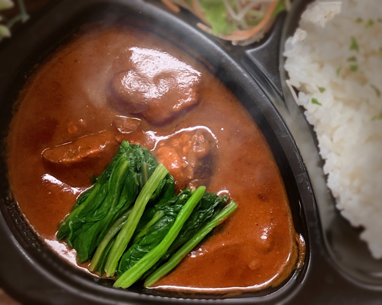 ほうれん草とろ肉カレー