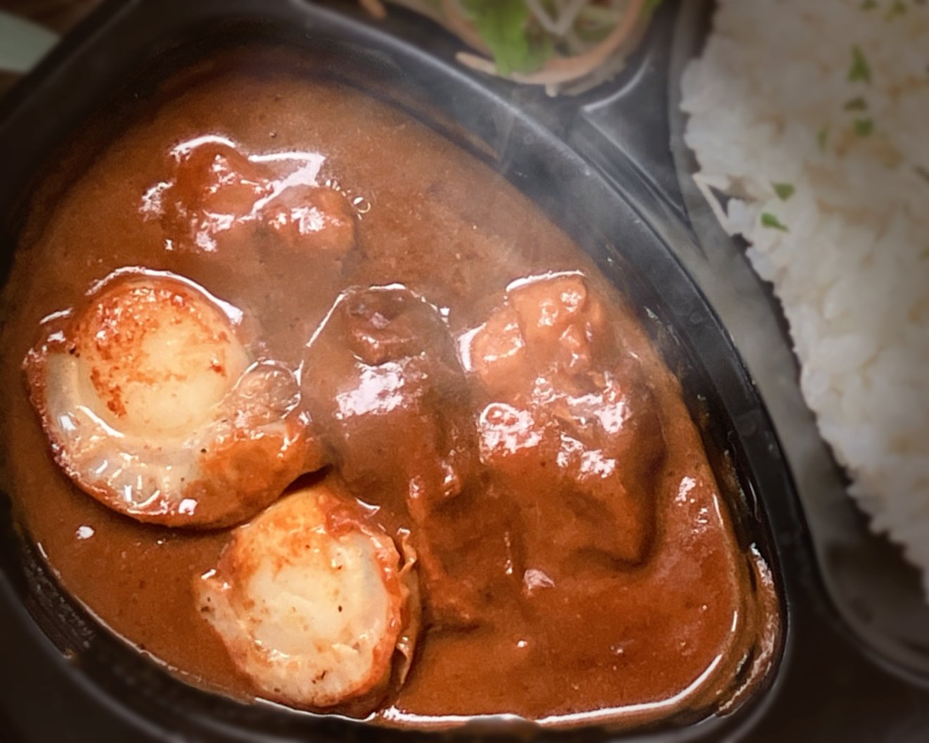 ほたてバター焼き入りとろ肉カレー